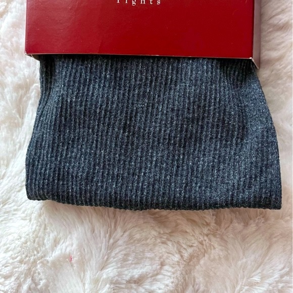 🌻3/$20 🆕 Target Merona Opaque Textured Dark Gray Tights, Size Small - Picture 4 of 9